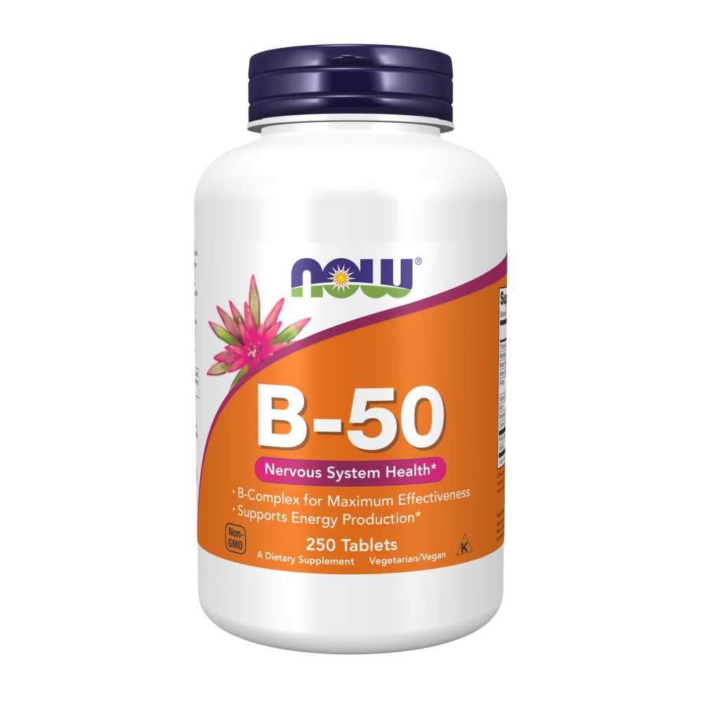 B-50 Complex – Nervous System & Energy Support | High-Potency B-Vitamin Supplement – 250 Vegetarian Tablets thumbnail 2