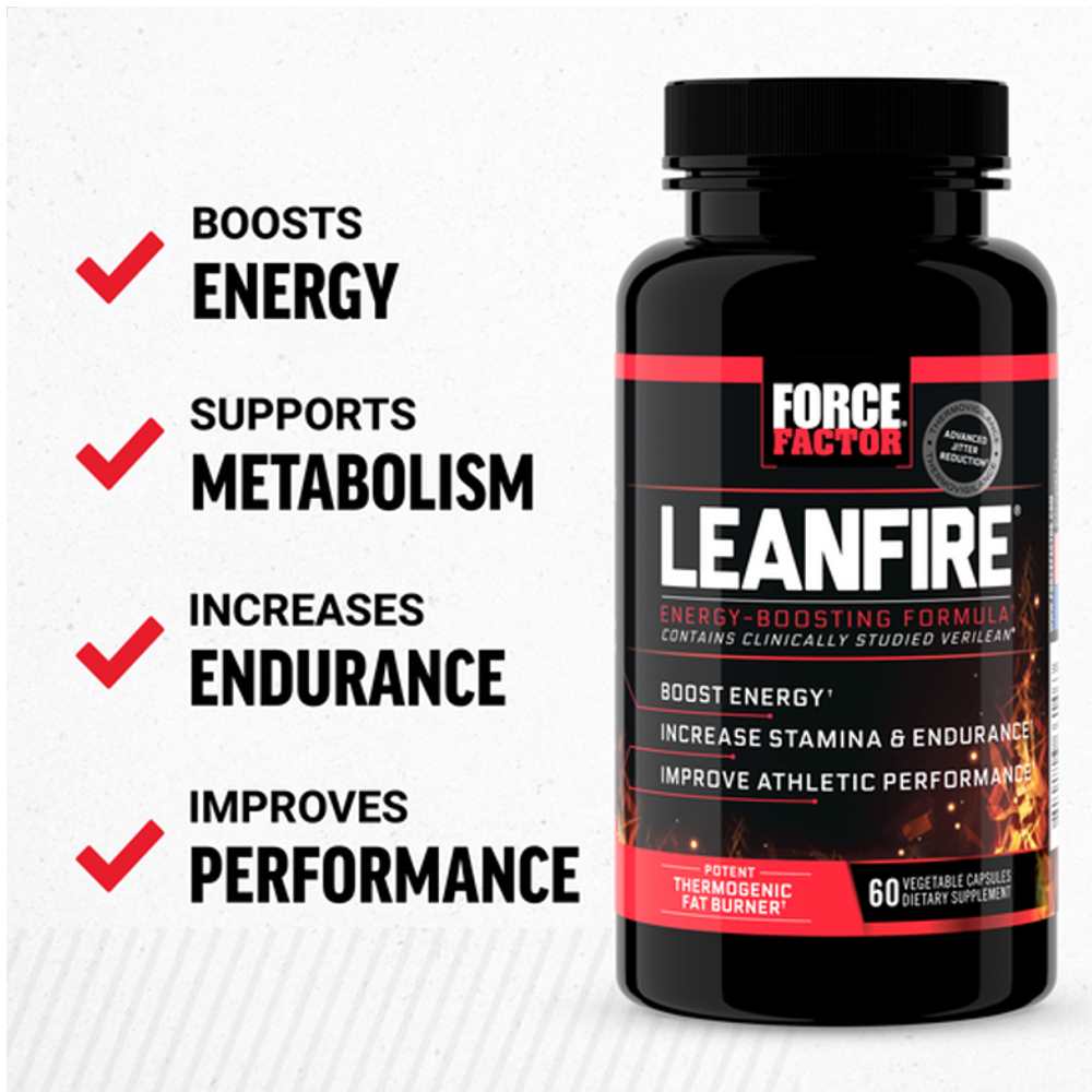 Force Factor Lean Fire – 60 Capsules thumbnail 2