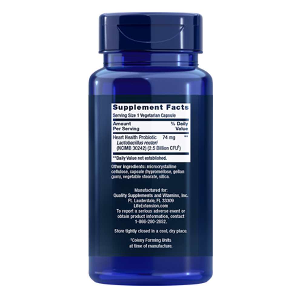 Life Extension Florassist® Probiotic Heart Health – 60 Vegetarian Capsules thumbnail 2