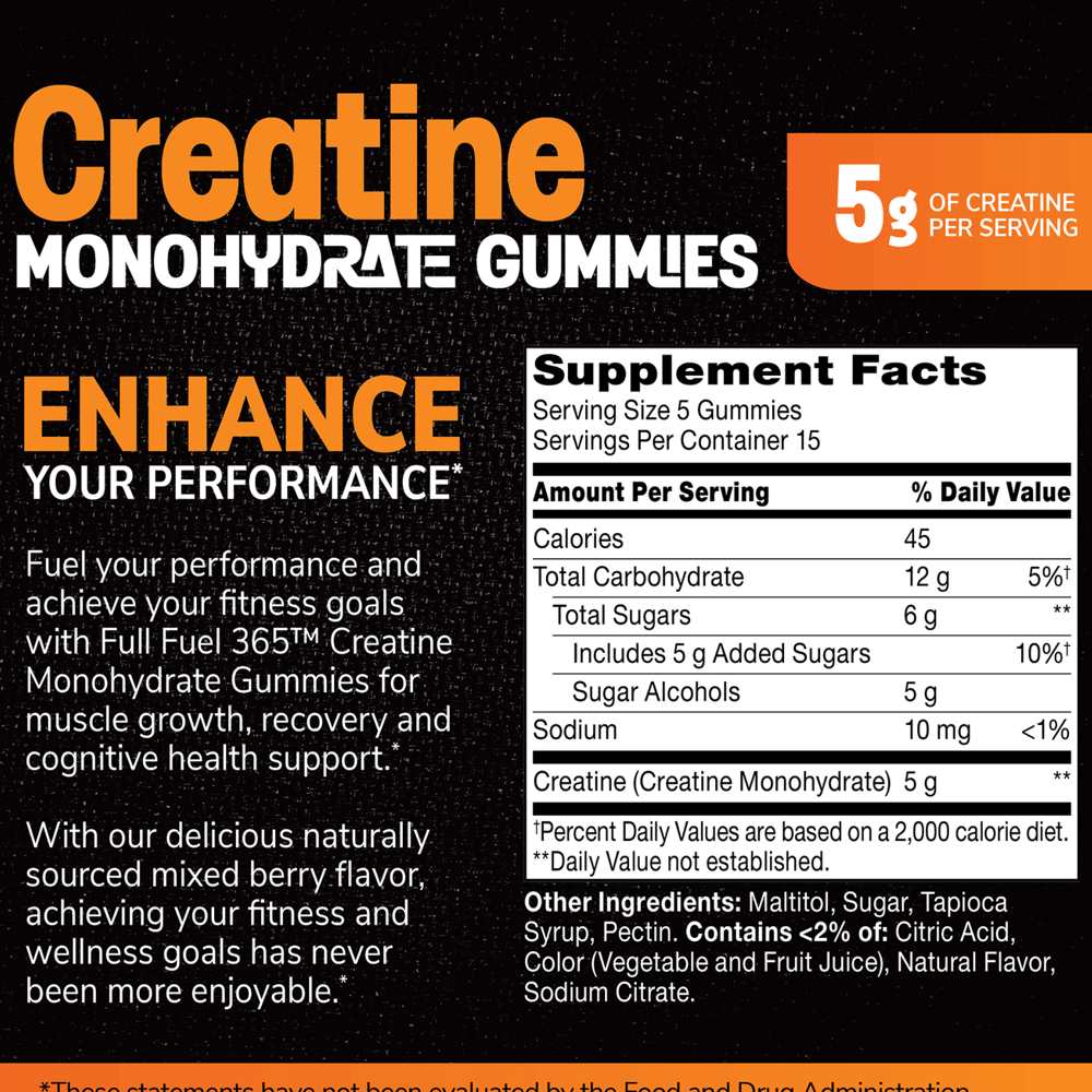 21st Century Full Fuel™ 365 Creatine Monohydrate 5 G 75 Gummies thumbnail 2