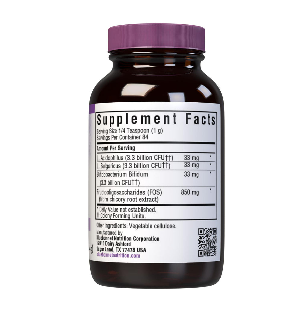 Bluebonnet Nutrition Milk Free Probiotic Acidophilus & Fos Powder 84g thumbnail 2