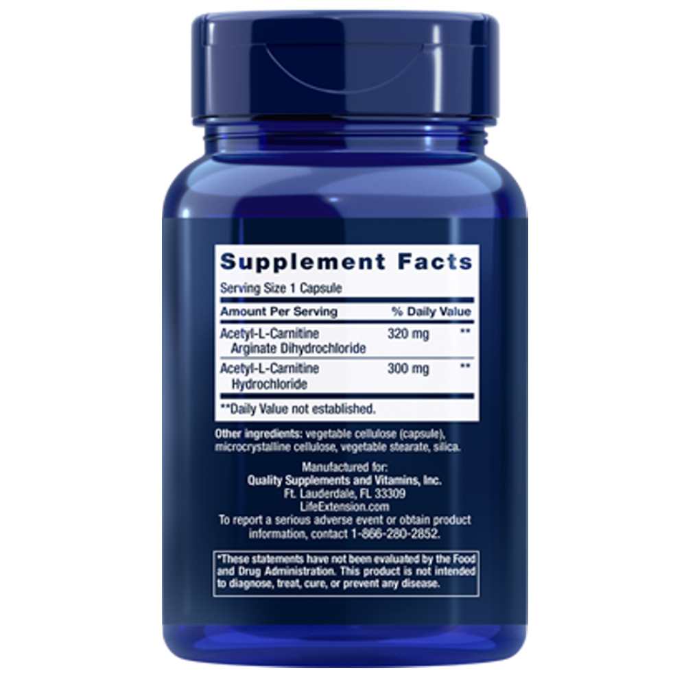 Life Extension Acetyl-L-Carnitine Arginate – 90 Capsules thumbnail 2