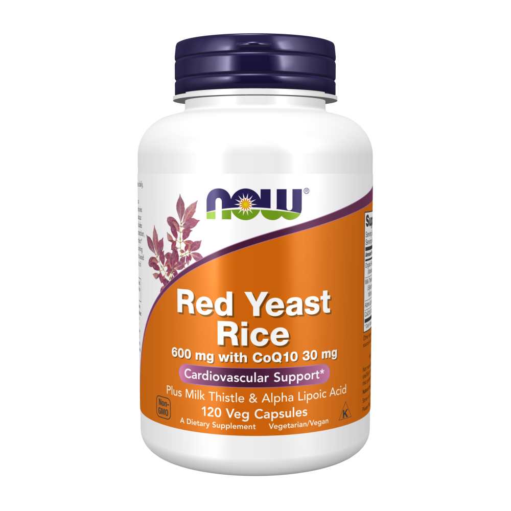 Now Foods Red Yeast Rice 600 Mg with Co Q10 – Heart & Cholesterol Support – 60 Veg Capsules thumbnail 2