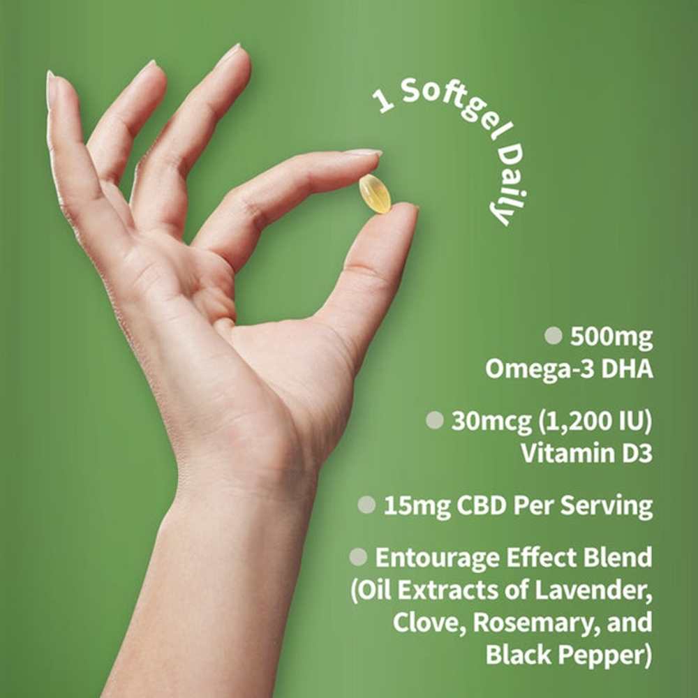Garden of Life Dr. Formulated Cbd+ Focus 30 Softgels thumbnail 2