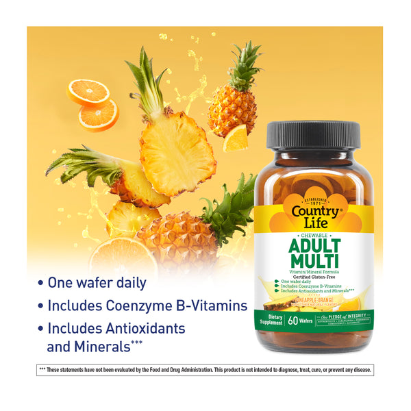 Country Life Vitamins Chewable Adult Multi 60 Tabs thumbnail 2
