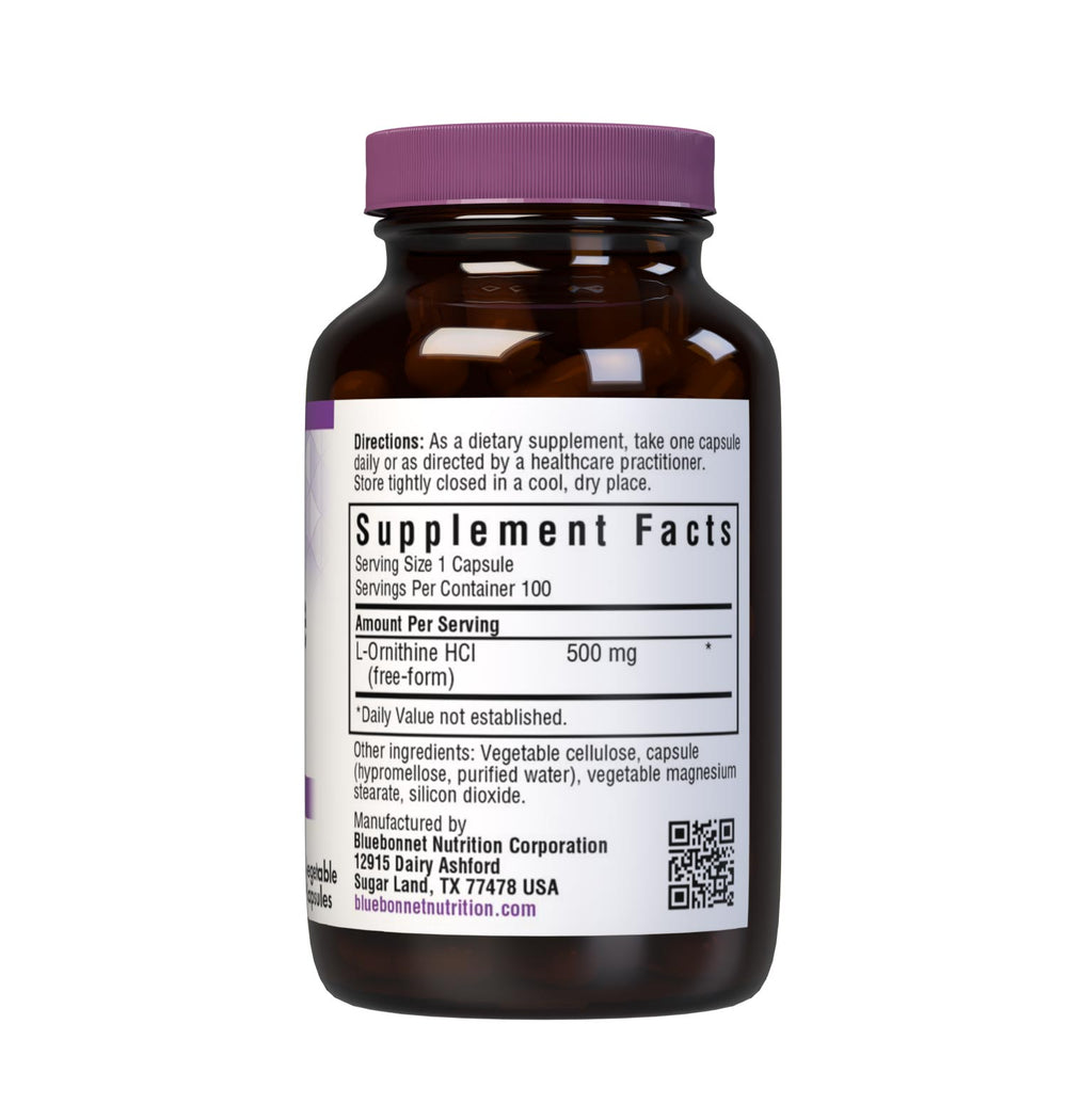 Bluebonnet Nutrition L-Ornithine 500 Mg 100 Caps thumbnail 2