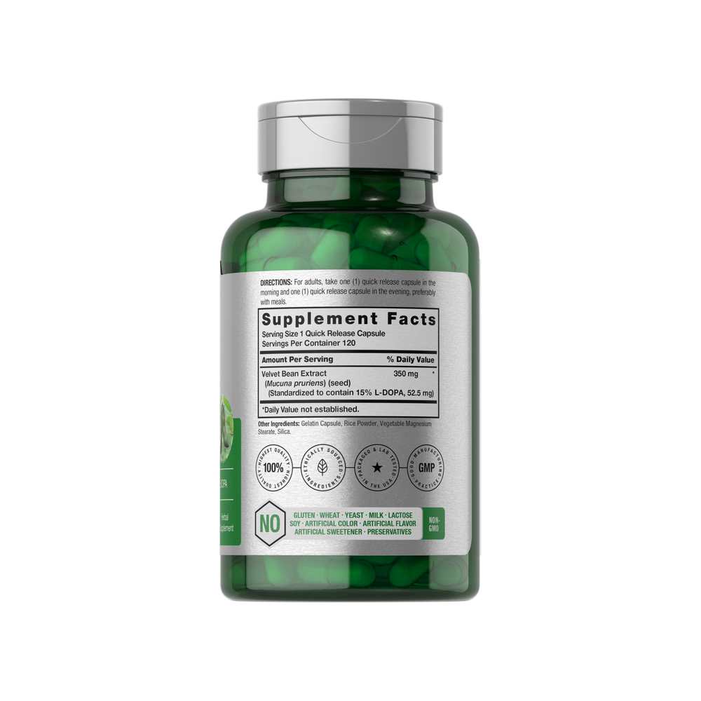 Horbäach Dopa Mucuna | 120 Capsules thumbnail 2