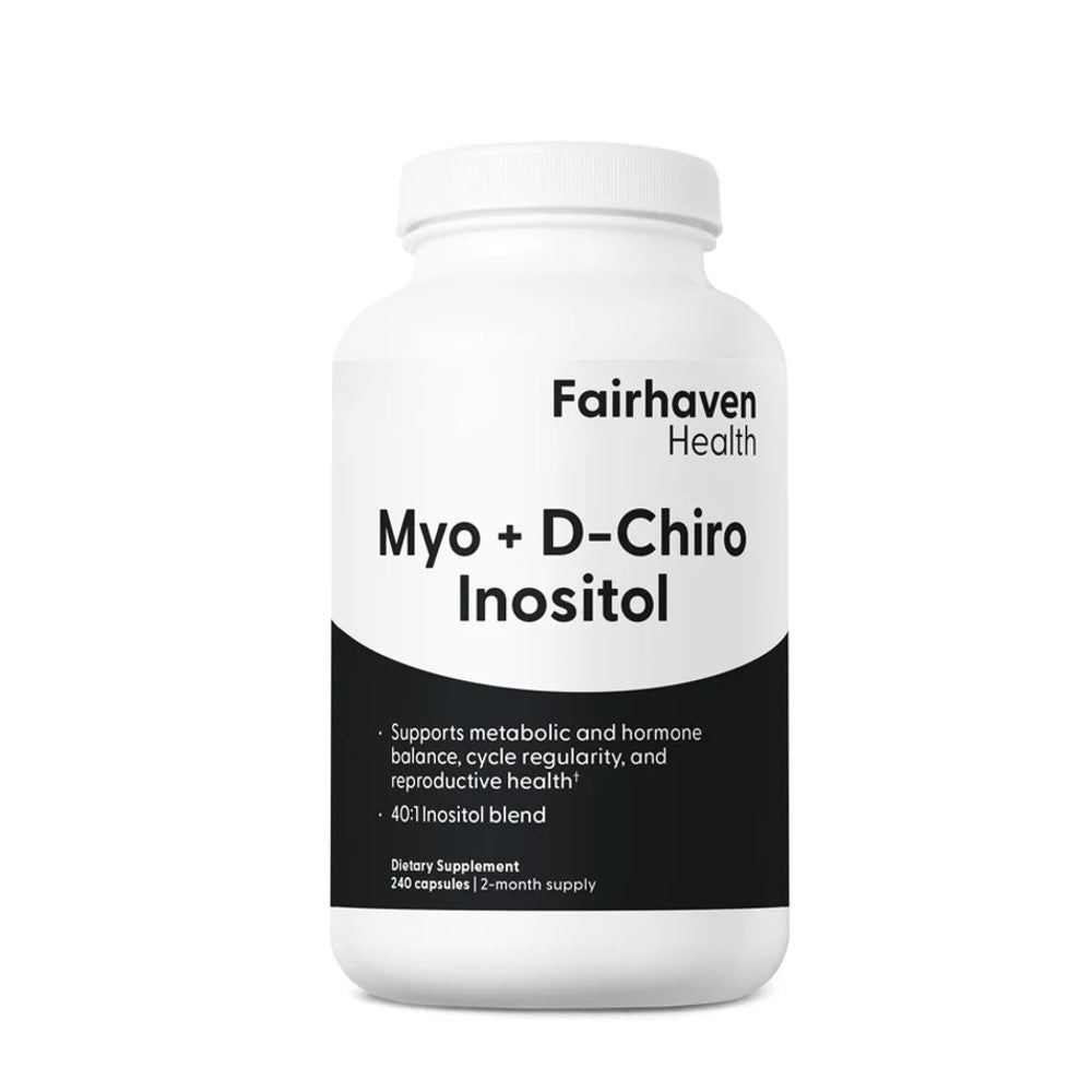 Fairhaven Health Myo + D-Chiro Inositol – 40:1 Blend Supports Metabolic Health, Hormone Balance, Cycle Regularity & Reproductive Wellness | 120 Capsules – 2-Month Supply thumbnail 3