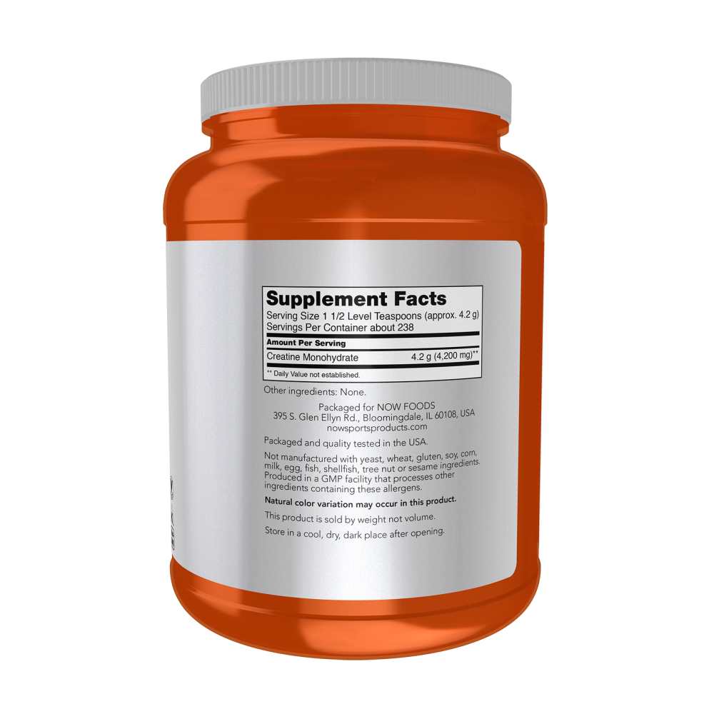 Now Sports Creatine Monohydrate – Micronized Powder – Muscle Strength & Power Formula – 500g thumbnail 2