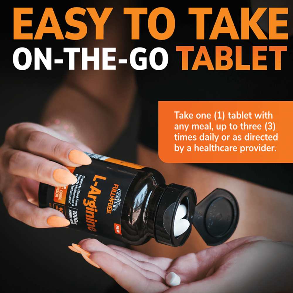21st Century Full Fuel™ 365 L-Arginine 1000 Mg 90 Tabs thumbnail 2