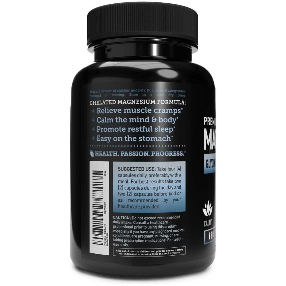 Premium Chelated Magnesium Glycinate - Malate 400MG By Zeal Naturals thumbnail 2