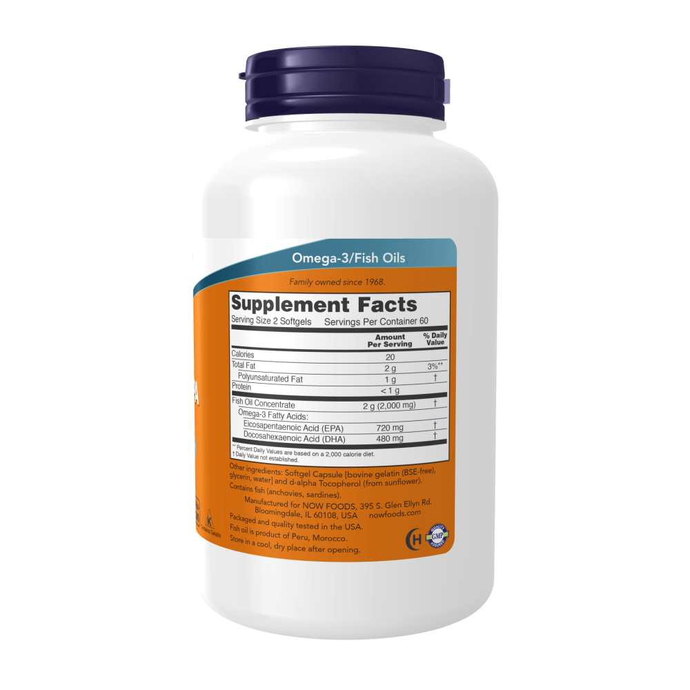 Now Foods Super Omega Epa Fish Oil – 360 Epa / 240 Dha – 120 Softgels thumbnail 3