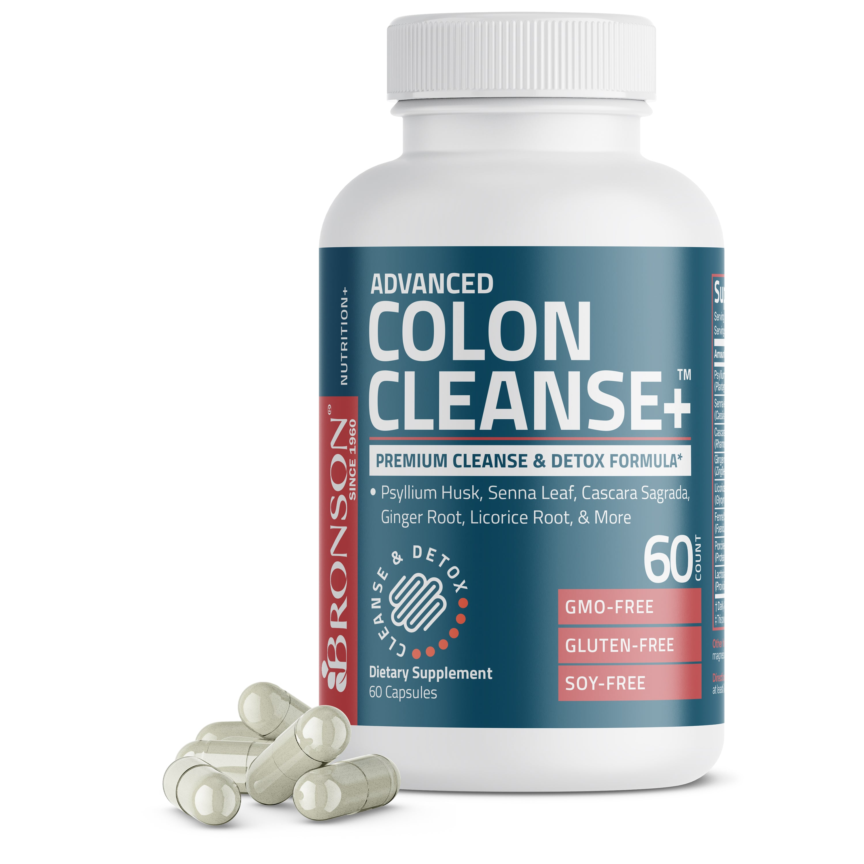 Bronson Vitamins Advanced Colon Cleanse 28 Caps thumbnail 2
