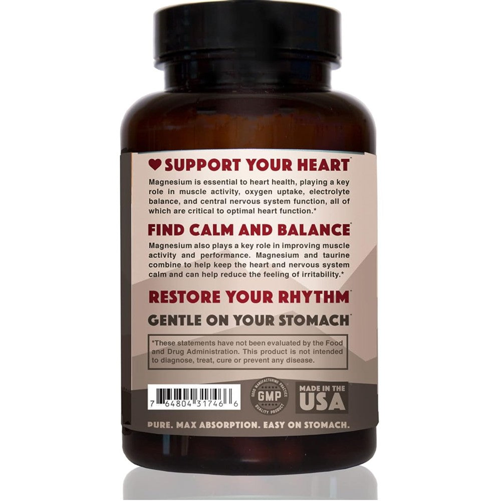 Natural Rhythm Magnesium Taurate 750mg – 120 Capsules thumbnail 2