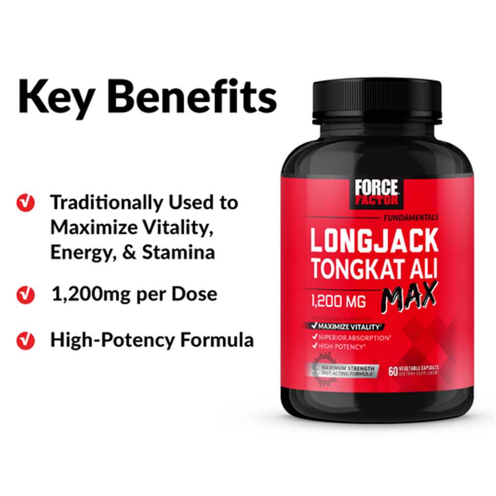 Force Factor Longjack Max – 60 Capsules thumbnail 2