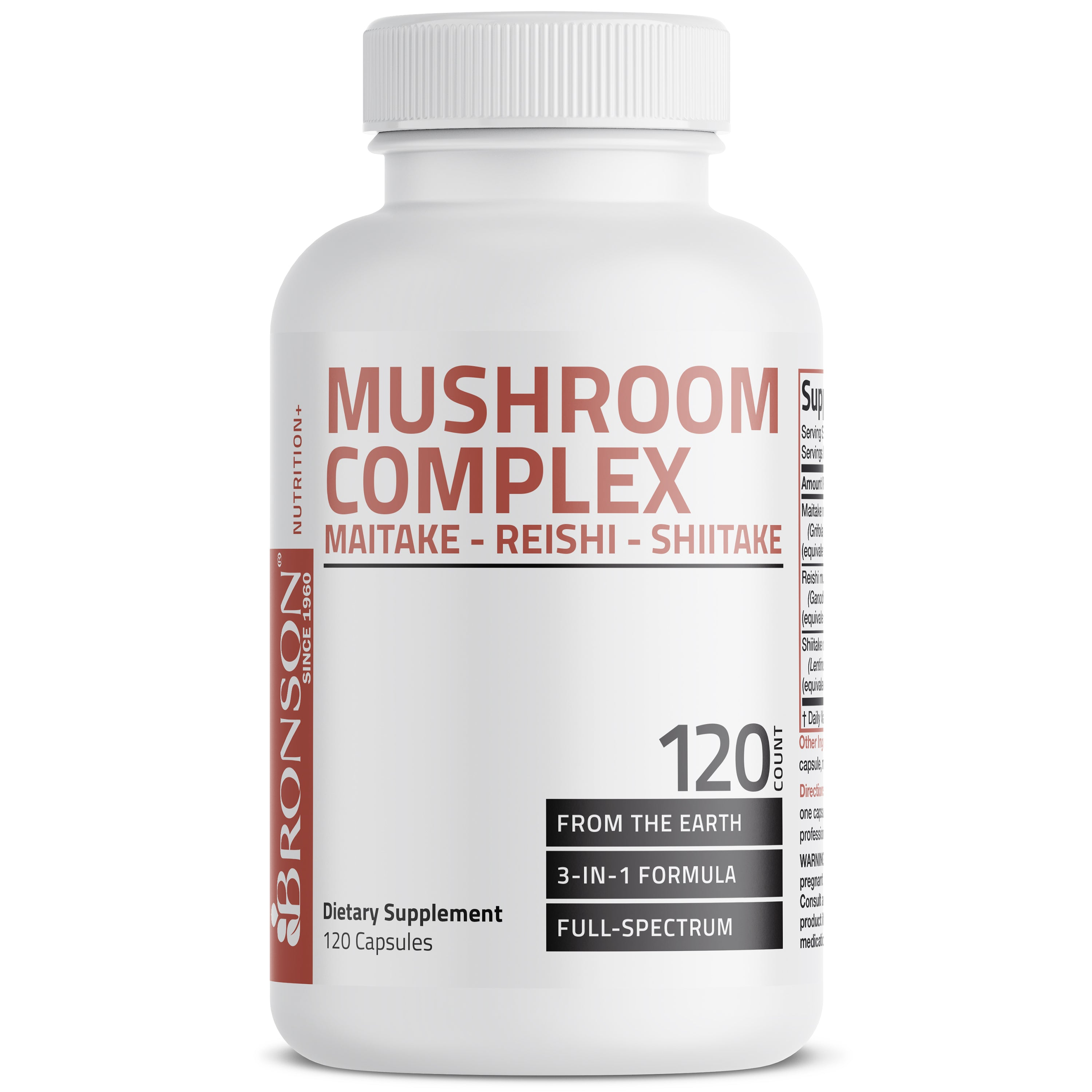 Bronson Vitamins Mushroom Complex 60 Caps thumbnail 2