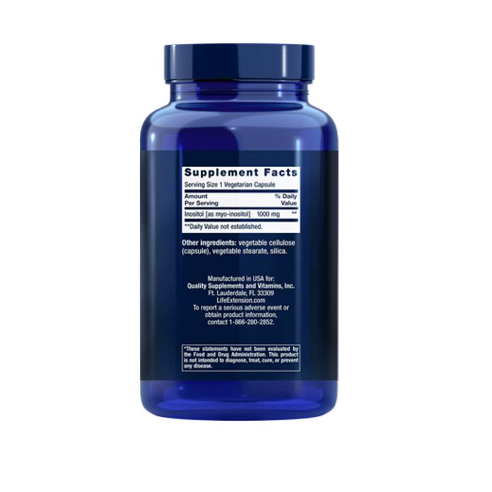 Life Extension Inositol 1000 Mg – 360 Vegetarian Capsules thumbnail 2