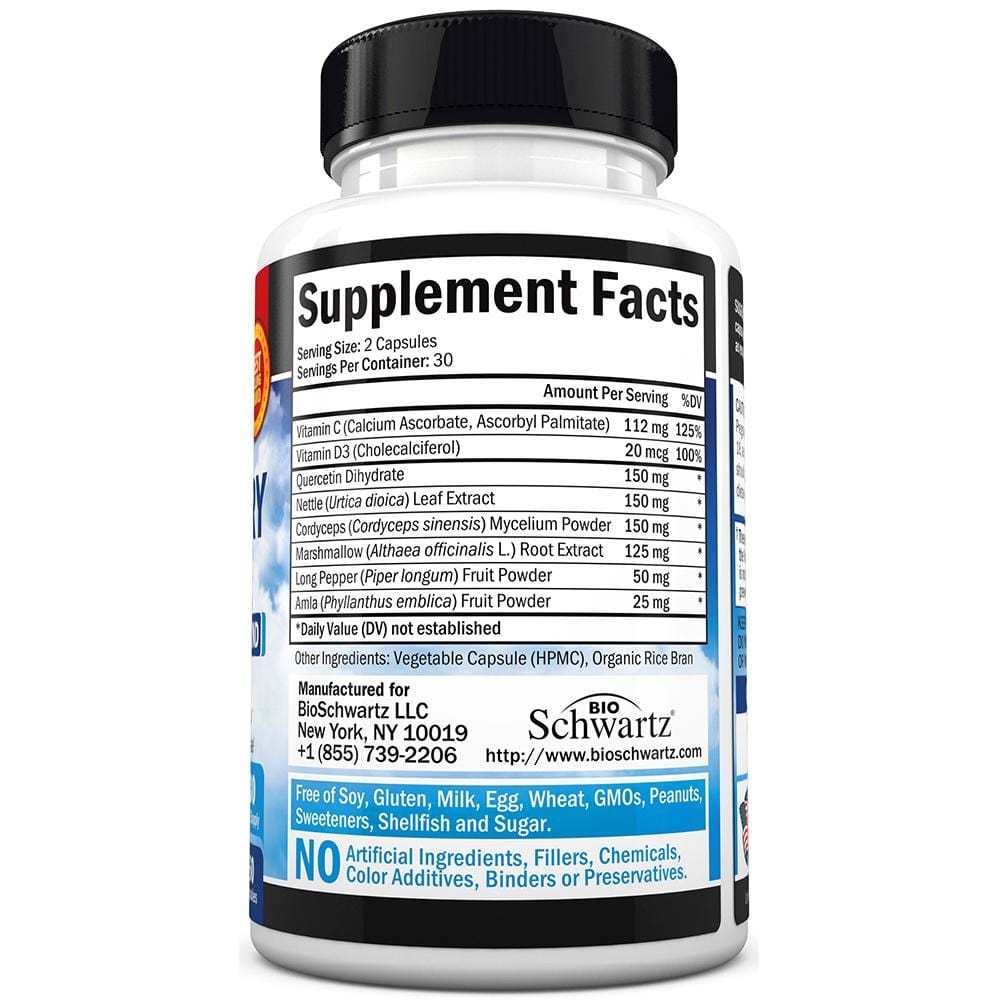 Bio Schwartz Respiratory & Immune – 60 Capsules thumbnail 2