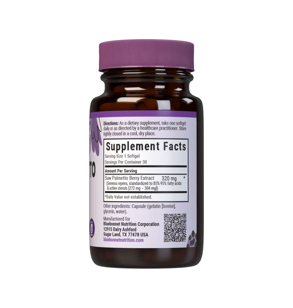 Bluebonnet Nutrition Saw Palmetto Berry Extract 30 Softgels thumbnail 3