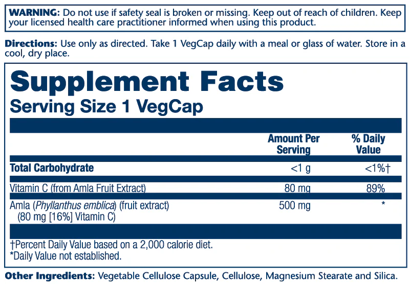 Solaray Amla Fruit Extract 60 Caps thumbnail 2