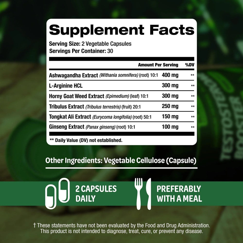 SLADAK NATURALS Testosterone Booster for Men – Supports Energy, Stamina & Lean Muscle thumbnail 2