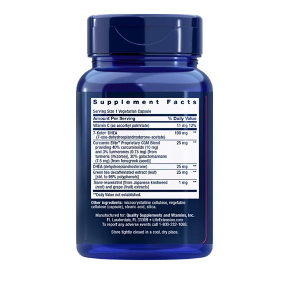 Life Extension Dhea Complete – 60 Vegetarian Capsules thumbnail 2
