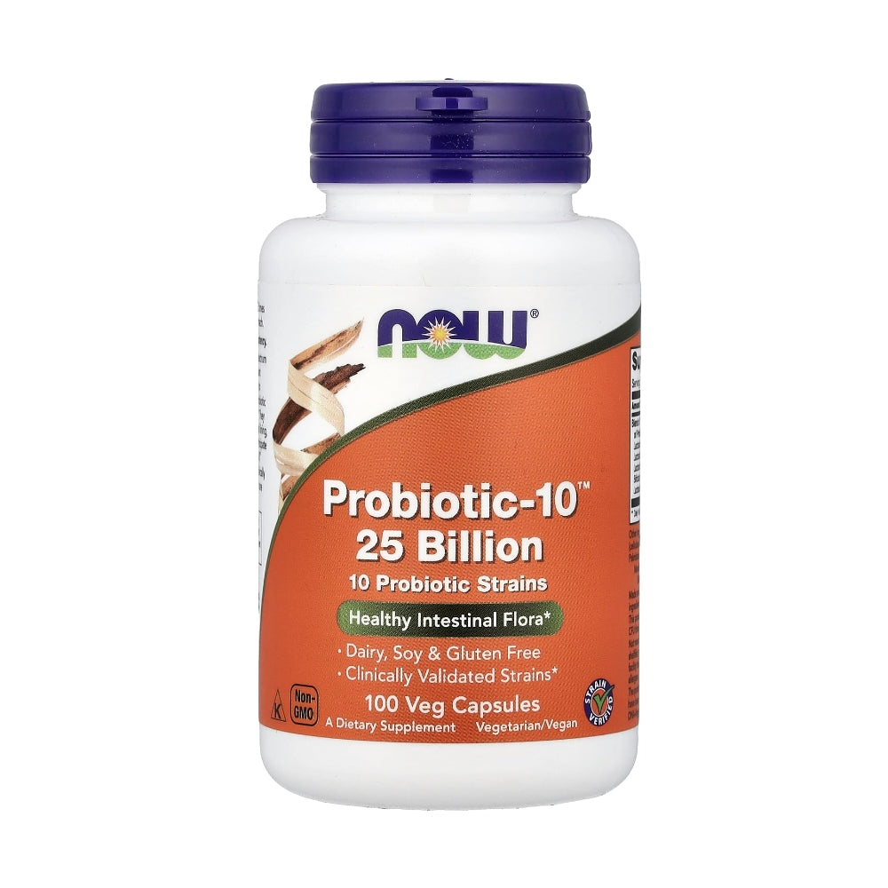 Now Foods Probiotic-10™ 25 Billion – 10 Clinically Validated Strains for Intestinal Flora Support – Veg Capsules thumbnail 5