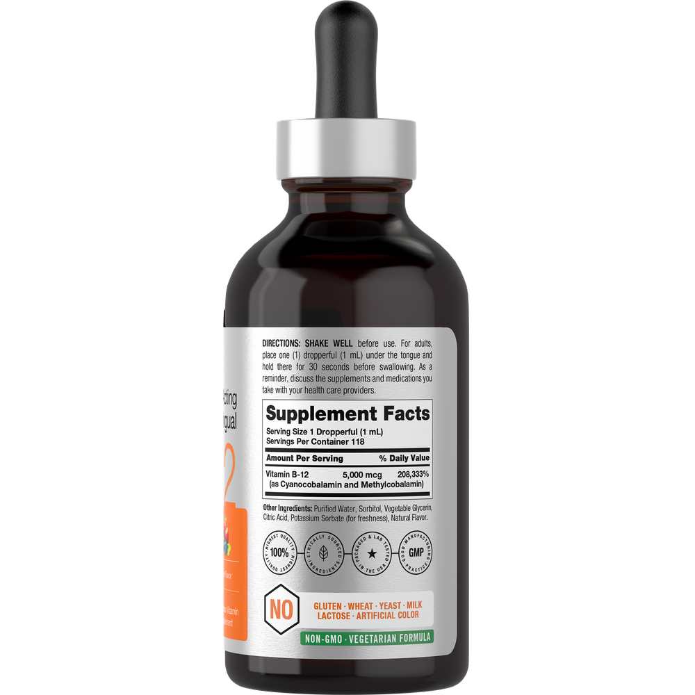 Horbäach Vitamin B-12 5000mcg | 4oz thumbnail 2