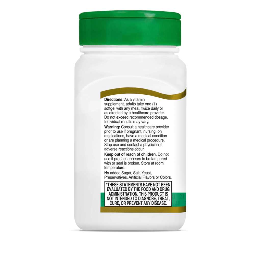 21st Century Natural Vitamin E 268 mg (400 IU) 110 Softgels thumbnail 2