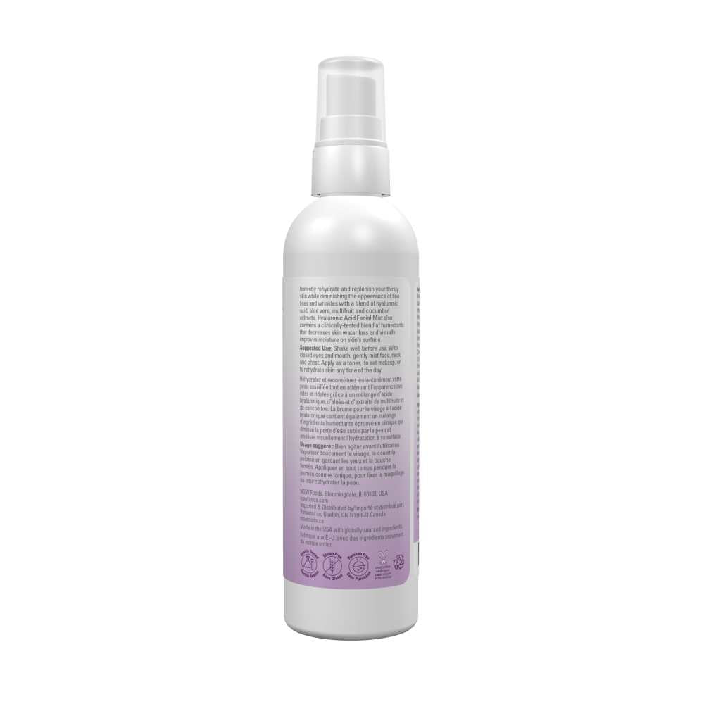 Now Foods Hyaluronic Acid – Hydrating & Refreshing Facial Mist – Skin Rejuvenation Spray – 118 M L thumbnail 2