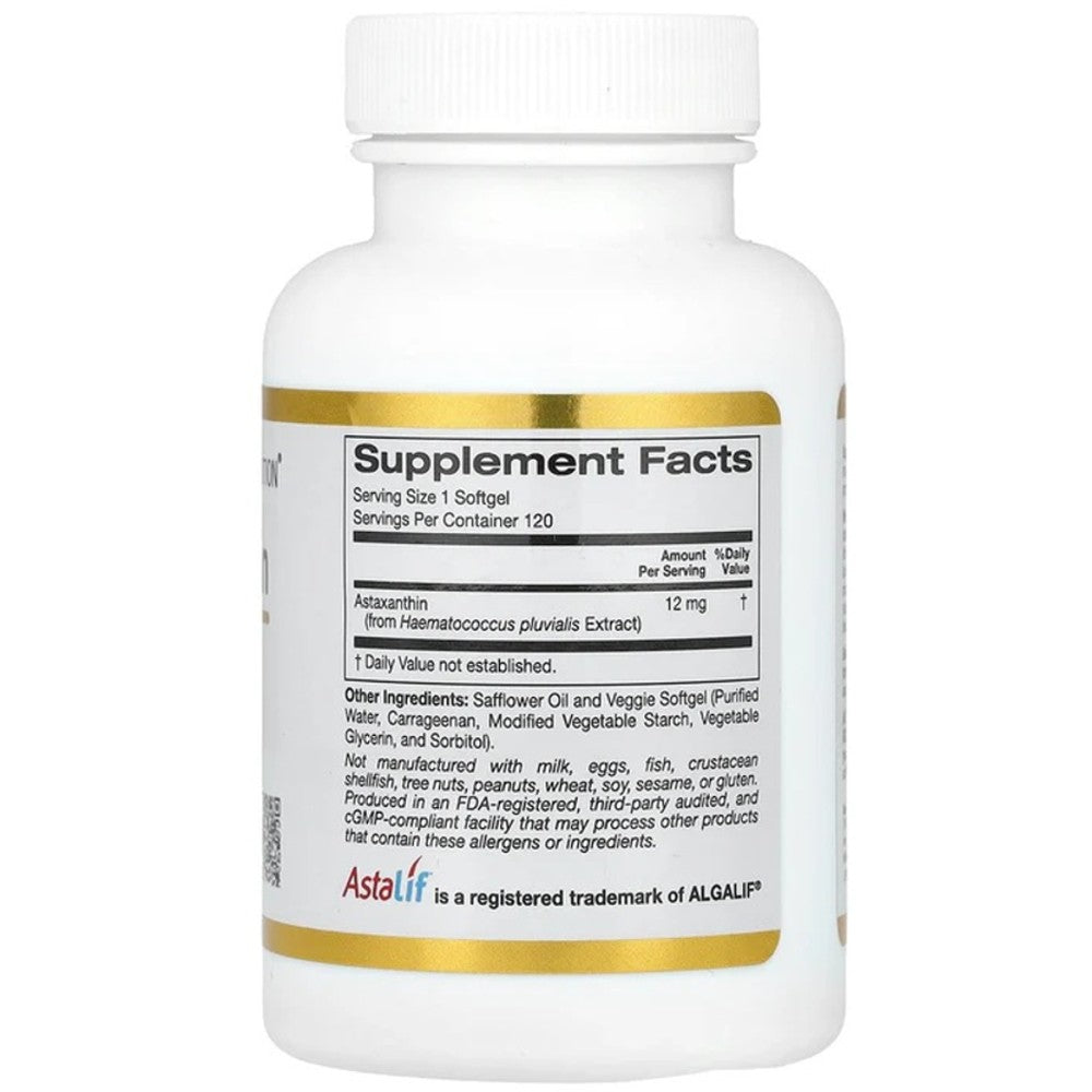 California Gold Nutrition Astaxanthin 12mg - Astalif Pure Icelandic Antioxidant thumbnail 2