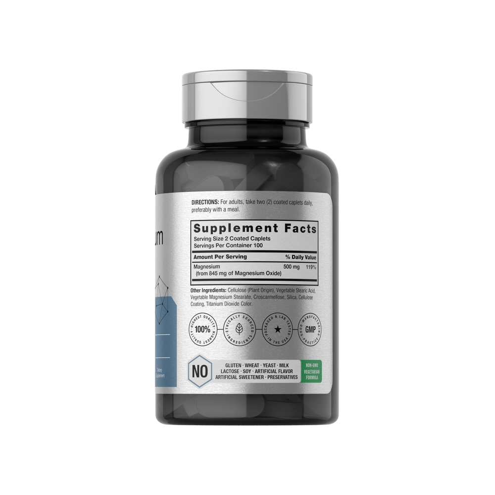 Horbäach Magnesium 845mg | 200 Coated Caplets thumbnail 2