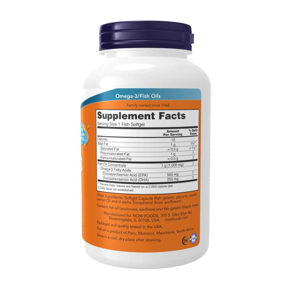 Now Foods Ultra Omega-3 Fish Oil – 500 Epa / 250 Dha – 180 Softgels thumbnail 2