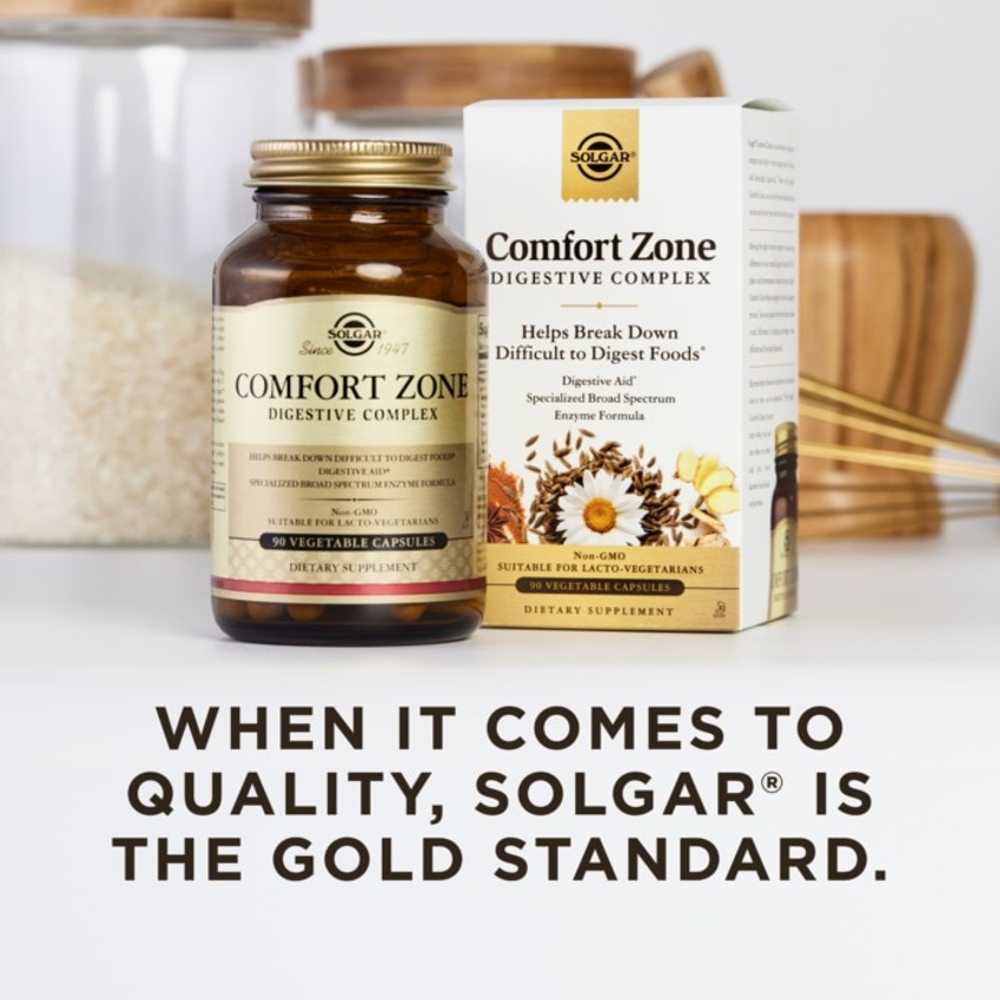 Solgar Comfort Zone Digestive Complex 90 Vegetable Capsules thumbnail 2