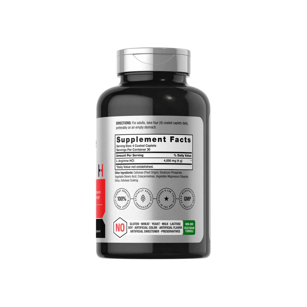 Horbäach L-Arginine 4000mg per Serving | 120 Caplets thumbnail 2
