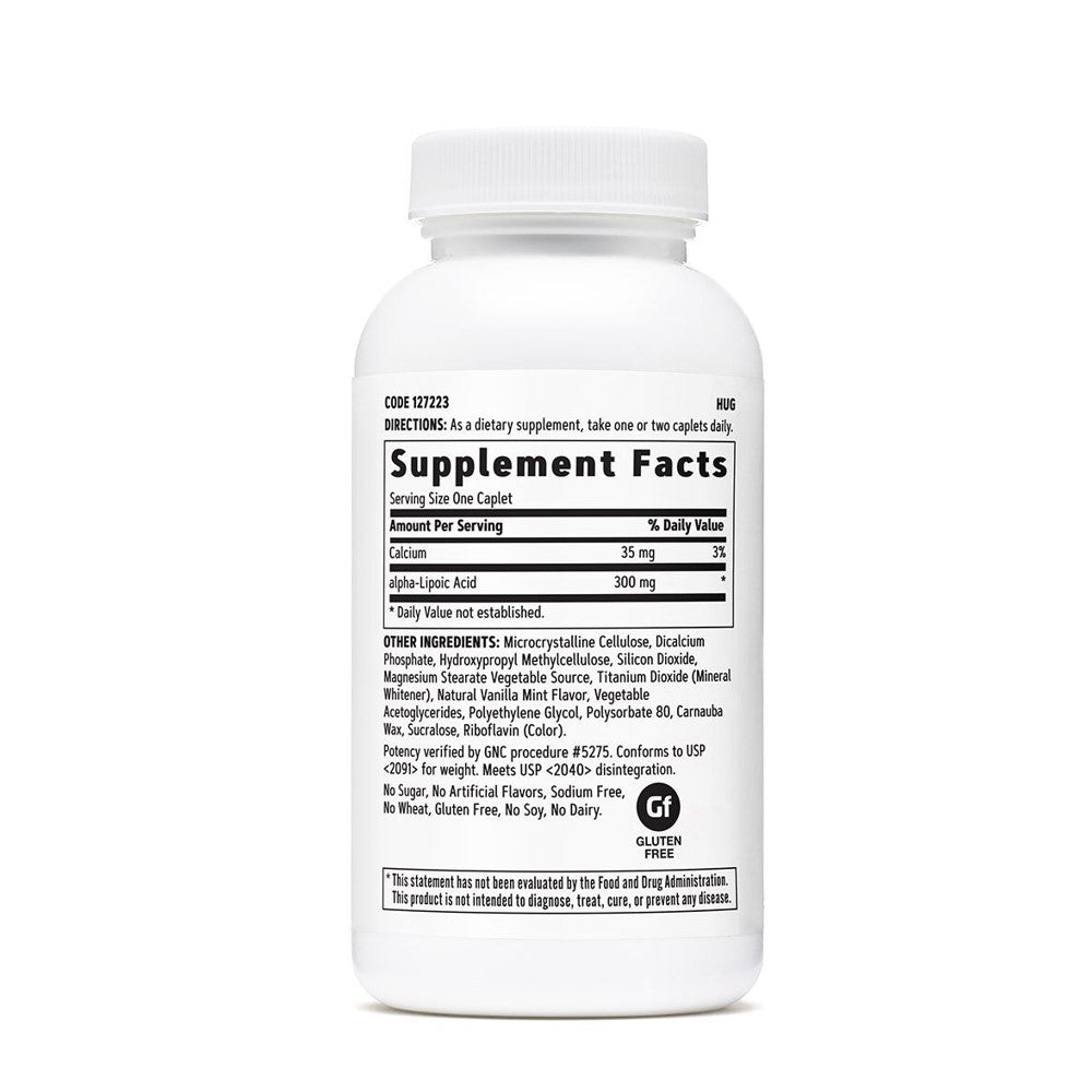 GNC Alpha-Lipoic Acid 300mg – Antioxidant & Energy Support | 60 Capsules thumbnail 2