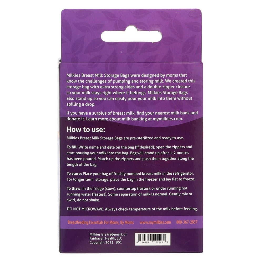 Milkies – Breast Milk Storage Bags | Durable, Leak-Proof, BPA-Free, Pre-Sterilized for Safe Milk Storage thumbnail 2