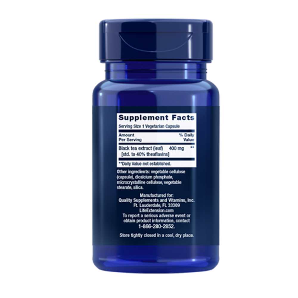 Life Extension Theaflavin Standardized Extract 30 Vegetarian Capsules thumbnail 2