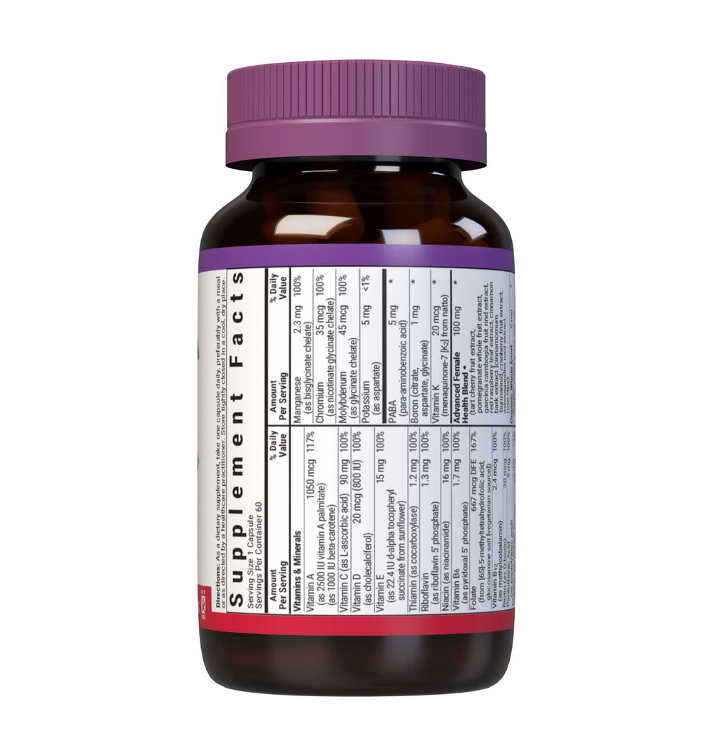 Bluebonnet Nutrition Ladies’ One™ Whole Food-Based Multiple 60 Caps thumbnail 2