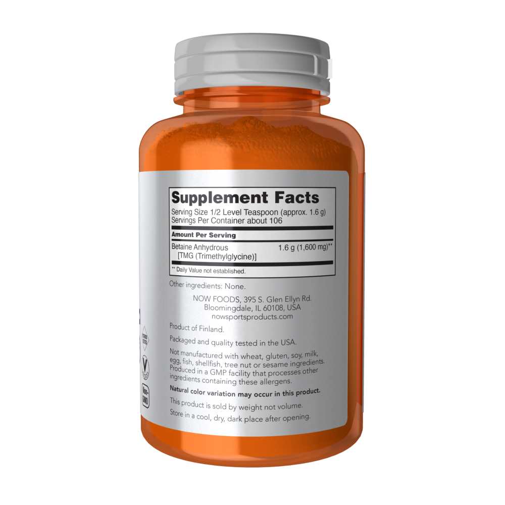 Now Sports Betaine Powder 170g thumbnail 2