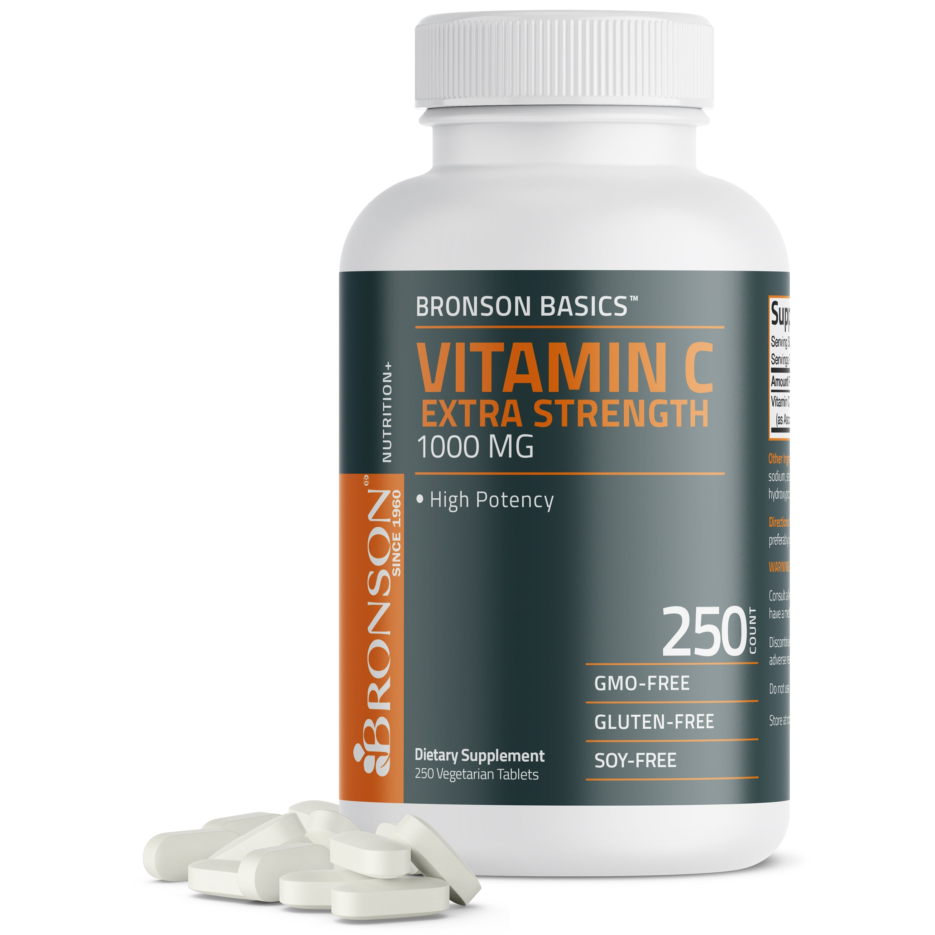 Bronson Vitamins Vitamin C 1000mg 100 Tabs thumbnail 2