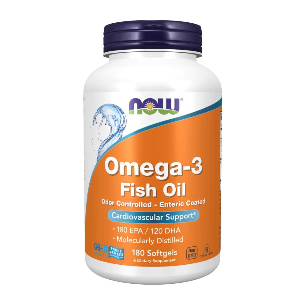 Now Foods Omega-3 Fish Oil 180 Epa / 120 Dha – Enteric Coated – 90 Softgels thumbnail 2
