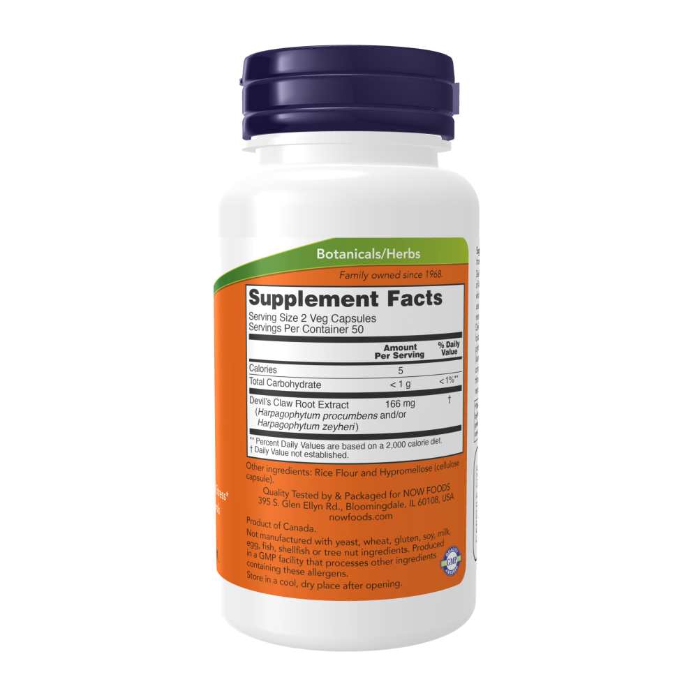 Now Foods Devil's Claw – Joint Health Support – 100 Veg Capsules thumbnail 2