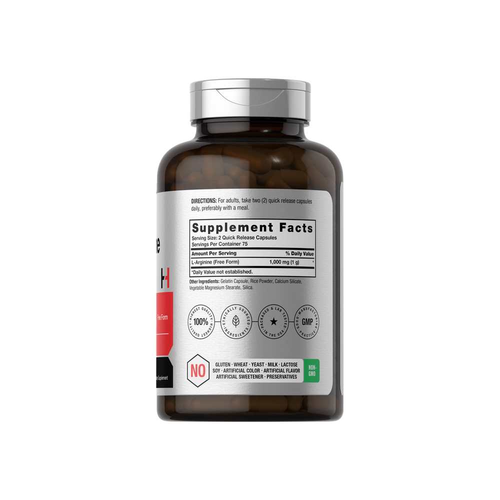 Horbäach L-Arginine 1000mg | 150 Capsules thumbnail 2