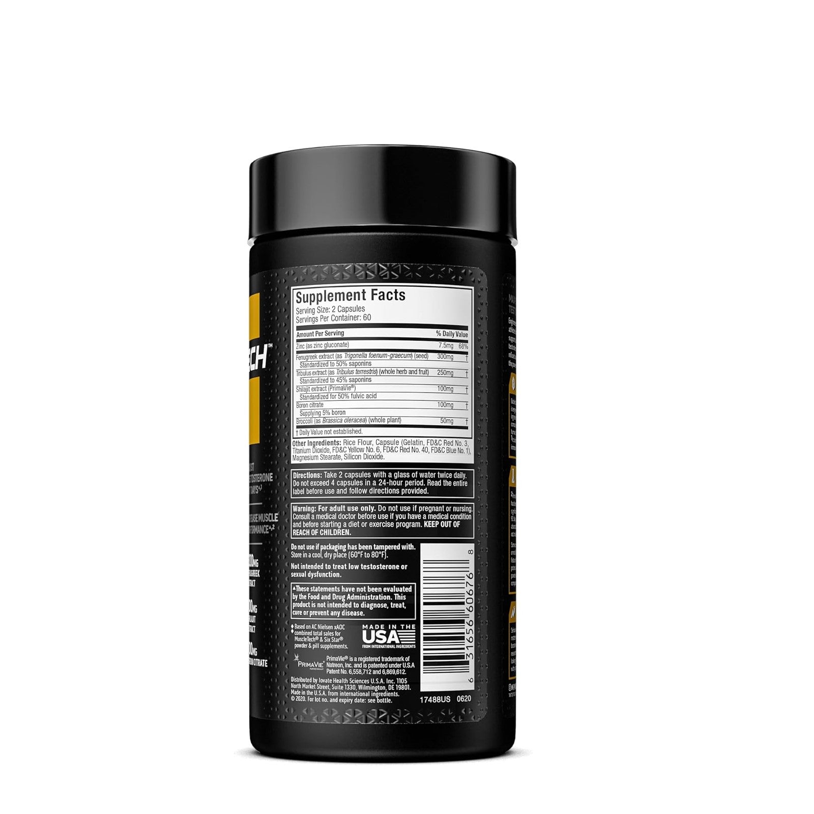 Alphatest Muscletech Test Booster 300mg: Peak Performance & Strength with Shilajit & Fenugreek thumbnail 2