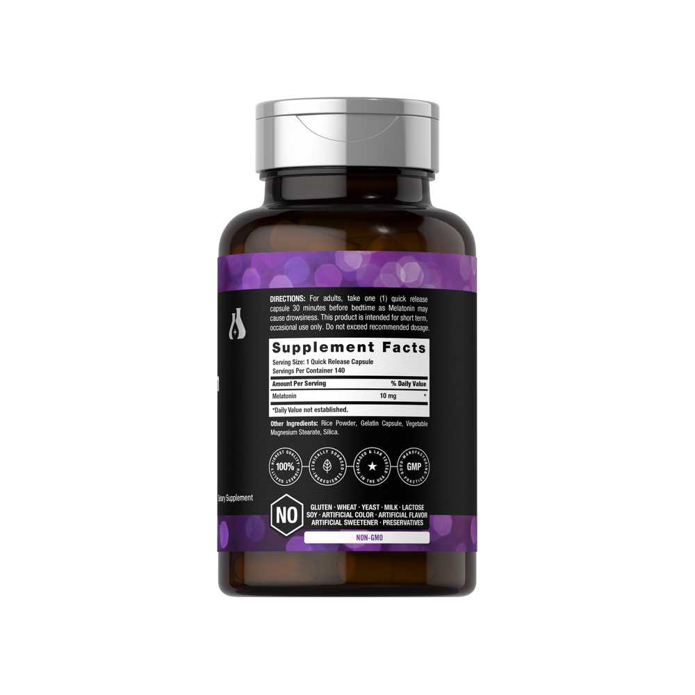 Horbäach Melatonin 10mg | 140 Capsules thumbnail 2