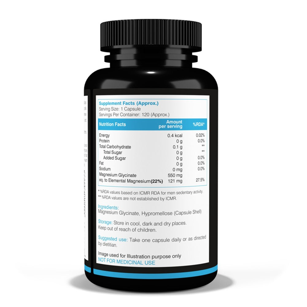 NutritJet High Absorption Magnesium Glycinate 550MG Capsules thumbnail 2