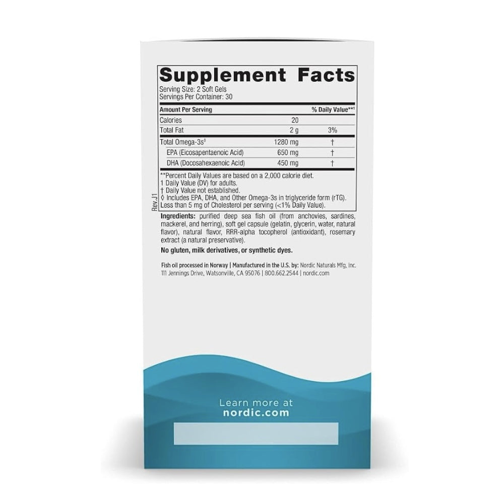 Nordic Naturals Ultimate Omega Fish Oil | 1280mg thumbnail 6