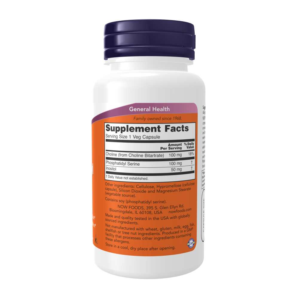 Now Foods Phosphatidyl Serine 100 Mg – Cognitive Health Support – Memory & Brain Function Booster – 60 Veg Capsules thumbnail 2
