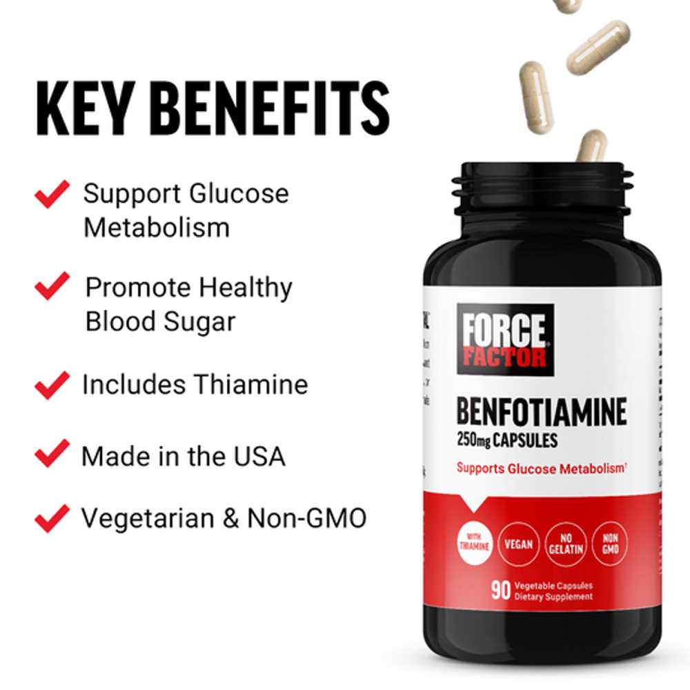 Force Factor Benfotiamine – 90 Capsules thumbnail 2